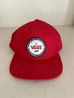 Vans Kids Red Logo Patch baseball hat